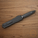 Microtech Auto Ultratech Gen III Folding Knife 3.5" Bohler M390MK Steel Blade Black Aluminum Handle