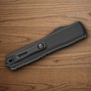 Microtech Auto Ultratech Gen III Folding Knife 3.5" Bohler M390MK Steel Blade Black Aluminum Handle