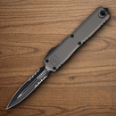 Microtech Auto Ultratech Gen III Folding Knife 3.5" Bohler M390MK Steel Blade Gray Aluminum Handle