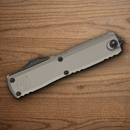 Microtech Auto Ultratech Gen III Folding Knife 3.5" Bohler M390MK Steel Blade Gray Aluminum Handle