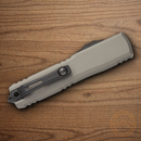 Microtech Auto Ultratech Gen III Folding Knife 3.5" Bohler M390MK Steel Blade Gray Aluminum Handle