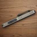 Microtech Auto Ultratech Gen III Folding Knife 3.5" Bohler M390MK Steel Blade Gray Aluminum Handle