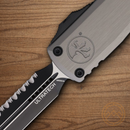 Microtech Auto Ultratech Gen III Folding Knife 3.5" Bohler M390MK Steel Blade Gray Aluminum Handle