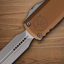 Microtech Auto Ultratech Gen IV Folding Knife 3.5" Bohler M390MK Steel Blade Brown Aluminum Handle