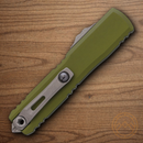 Microtech Auto Ultratech Gen IV Folding Knife 3.5" Bohler M390MK Steel Blade OD Green Aluminum Handle