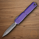 Microtech Auto Ultratech Gen IV Folding Knife 3.5" Bohler M390MK Steel Blade Purple Aluminum Handle