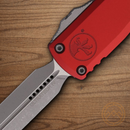 Microtech Auto Ultratech Gen IV Folding Knife 3.5" Bohler M390MK Steel Blade Red Aluminum Handle