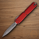 Microtech Auto Ultratech Gen IV Folding Knife 3.5" Bohler M390MK Steel Blade Red Aluminum Handle