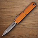 Microtech Auto Ultratech Gen IV Folding Knife 3.5" Bohler M390MK Steel Blade Tequila Sunrise Aluminum Handle