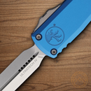 Microtech Auto Ultratech Gen IV Folding Knife 3.5" Bohler M390MK Steel Blade Blue Aluminum Handle