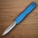 Microtech Auto Ultratech Gen IV Folding Knife 3.5" Bohler M390MK Steel Blade Blue Aluminum Handle