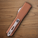 Microtech Auto Ultratech Gen IV Folding Knife 3.5" Bohler M390MK Steel Blade Brown Aluminum Handle