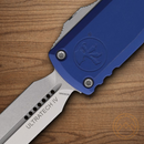 Microtech Auto Ultratech Gen IV Folding Knife 3.5" Bohler M390MK Steel Blade Navy Aluminum Handle
