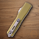 Microtech Auto Ultratech Gen IV Folding Knife 3.5" Bohler M390MK Steel Blade OD Green Aluminum Handle