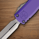 Microtech Auto Ultratech Gen IV Folding Knife 3.5" Bohler M390MK Steel Blade Purple Aluminum Handle