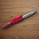 Microtech Auto Ultratech Gen IV Folding Knife 3.5" Bohler M390MK Steel Blade Red Aluminum Handle