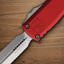 Microtech Auto Ultratech Gen IV Folding Knife 3.5" Bohler M390MK Steel Blade Red Aluminum Handle