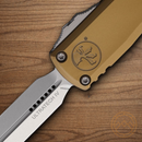 Microtech Auto Ultratech Gen IV Folding Knife 3.5" Bohler M390MK Steel Blade Tan Aluminum Handle