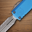 Microtech Auto Ultratech Gen IV Folding Knife 3.5" Bohler M390MK Steel Blade Blue Aluminum Handle