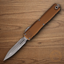 Microtech Auto Ultratech Gen IV Folding Knife 3.5" Bohler M390MK Steel Blade Brown Aluminum Handle