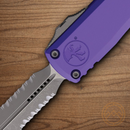 Microtech Auto Ultratech Gen IV Folding Knife 3.5" Bohler M390MK Steel Blade Purple Aluminum Handle