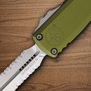 Microtech Auto Ultratech Gen IV Folding Knife 3.5" Bohler M390MK Steel Blade OD Green Aluminum Handle