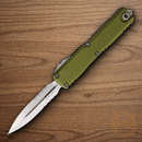 Microtech Auto Ultratech Gen IV Folding Knife 3.5" Bohler M390MK Steel Blade OD Green Aluminum Handle