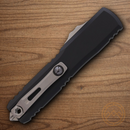 Microtech Auto Ultratech Gen IV Folding Knife 3.5" Bohler M390MK Steel Blade Black Aluminum Handle