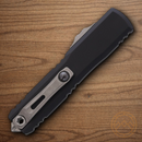 Microtech Auto Ultratech Gen IV Folding Knife 3.5" Bohler M390MK Steel Blade Black Aluminum Handle