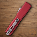 Microtech Auto Ultratech Gen IV Folding Knife 3.5" Bohler M390MK Steel Blade Merlot Aluminum Handle