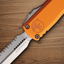 Microtech Auto Ultratech Gen IV Folding Knife 3.5" Bohler M390MK Steel Blade Orange Aluminum Handle