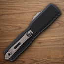 Microtech Auto Ultratech Gen IV Folding Knife 3.5" Bohler M390MK Steel Blade Black Aluminum Handle