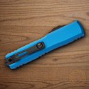 Microtech Auto Ultratech Gen IV Folding Knife 3.5" Bohler M390MK Steel Blade Blue Aluminum Handle