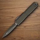 Microtech Auto Ultratech Gen IV Folding Knife 3.5" Bohler M390MK Steel Blade Moss Green Aluminum Handle