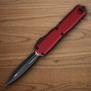 Microtech Auto Ultratech D/E Gen IV Folding Knife 3.5" Bohler M390MK Steel Blade Merlot Aluminum Handle