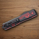 Microtech Auto Ultratech Gen IV Folding Knife 3.5" Bohler M390MK Steel Blade Black/Red Aluminum Handle