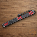 Microtech Auto Ultratech Gen IV Folding Knife 3.5" Bohler M390MK Steel Blade Black/Red Aluminum Handle