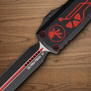 Microtech Auto Ultratech Gen IV Folding Knife 3.5" Bohler M390MK Steel Blade Black/Red Aluminum Handle