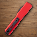 Microtech Auto Ultratech Gen IV Folding Knife 3.5" Bohler M390MK Steel Blade Red Aluminum Handle