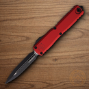 Microtech Auto Ultratech Gen IV Folding Knife 3.5" Bohler M390MK Steel Blade Red Aluminum Handle