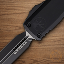 Microtech Auto Ultratech Gen IV Folding Knife 3.5" Bohler M390MK Steel Blade Black Aluminum Handle