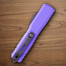 Microtech Auto Ultratech Gen IV Folding Knife 3.5" Bohler M390MK Steel Blade Purple Aluminum Handle