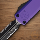 Microtech Auto Ultratech Gen IV Folding Knife 3.5" Bohler M390MK Steel Blade Purple Aluminum Handle