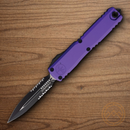 Microtech Auto Ultratech Gen IV Folding Knife 3.5" Bohler M390MK Steel Blade Purple Aluminum Handle