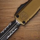 Microtech Auto Ultratech Gen IV Folding Knife 3.5" Bohler M390MK Steel Blade Tan Aluminum Handle