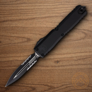 Microtech Auto Ultratech Gen IV Folding Knife 3.5" Bohler M390MK Steel Blade Black Aluminum Handle