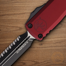 Microtech Auto Ultratech Gen IV Folding Knife 3.5" Bohler M390MK Steel Blade Merlot Aluminum Handle