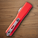 Microtech Auto Ultratech Gen IV Folding Knife 3.5" Bohler M390MK Steel Blade Red Aluminum Handle