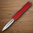 Microtech Auto Ultratech Gen IV Folding Knife 3.5" Bohler M390MK Steel Blade Red Aluminum Handle