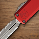 Microtech Auto Ultratech Gen IV Folding Knife 3.5" Bohler M390MK Steel Blade Red Aluminum Handle
